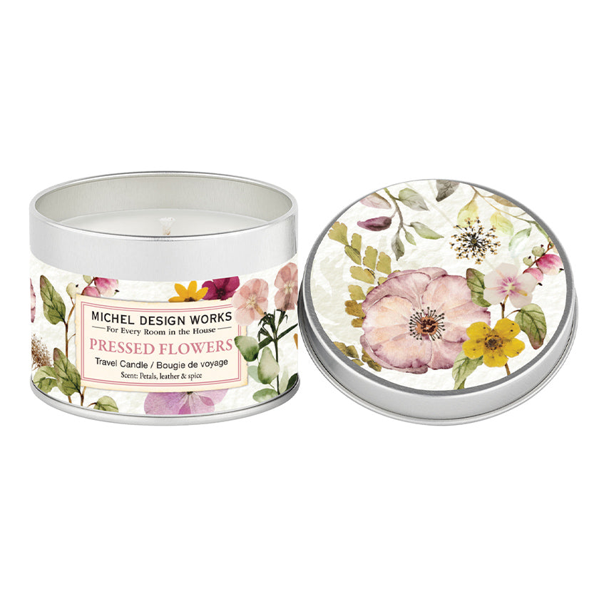 Michel Design Works - Pressed Flowers Travel Candle