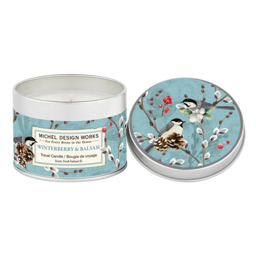 Michel Design Works - Winterberry & Balsam Travel Candle