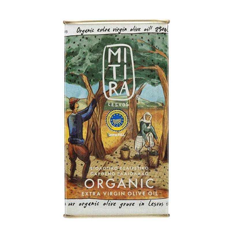 Mitira Lesvos - Organic Extra Virgin Olive Oil 250ml Tin