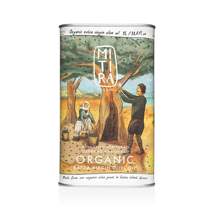 Mitira Lesvos - Organic Extra Virgin Olive Oil Tin - 1L
