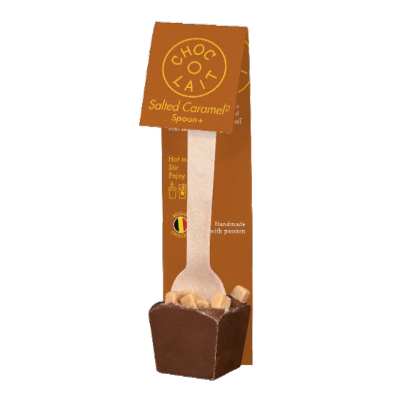 MoMe - Hot Chocolate Spoons - Milk with Salted Double Caramel - 1.23 oz