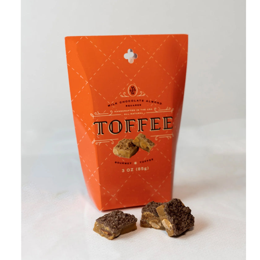 Mrs. Weinstein's Toffee - Milk Chocolate Almond Toffee Squares 3oz