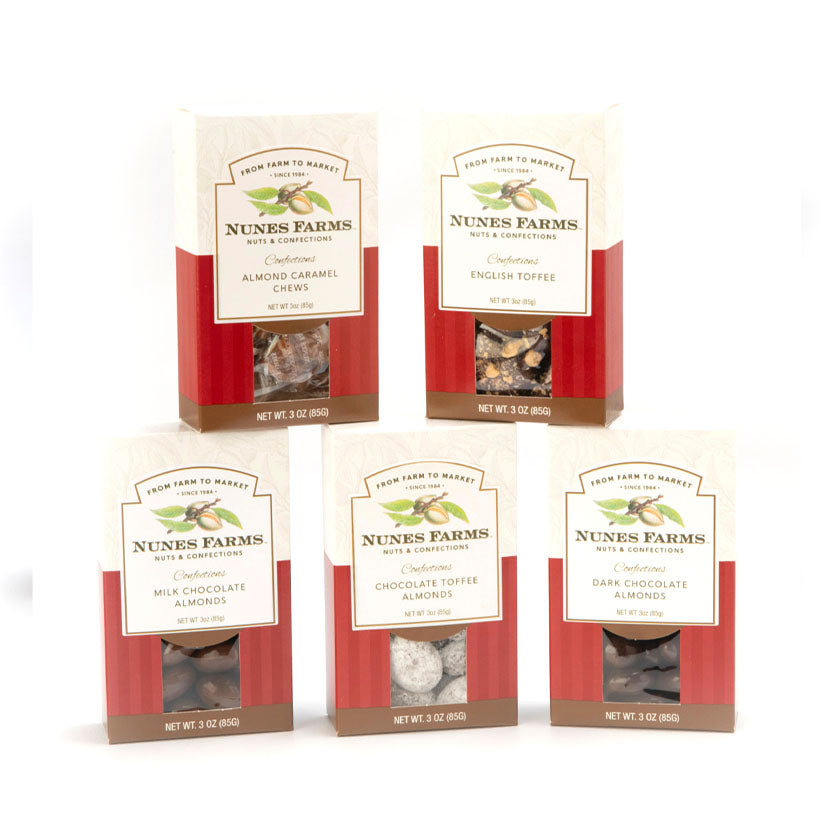 Nunes Farms - Assorted Chocolate Almonds in 3oz Box