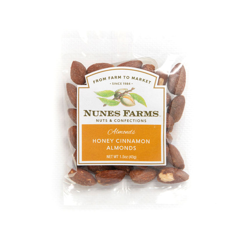 Nunes Farms - Honey Cinnamon Almonds 1.5oz Bags