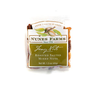 Nunes Farms - Roasted Salted Mixed Nuts 1.5oz Bags