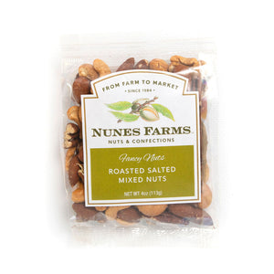 Nunes Farms - Roasted Salted Mixed Nuts 4oz Bag