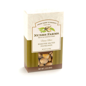 Nunes Farms - Roasted Salted Pistachios in 3oz Box