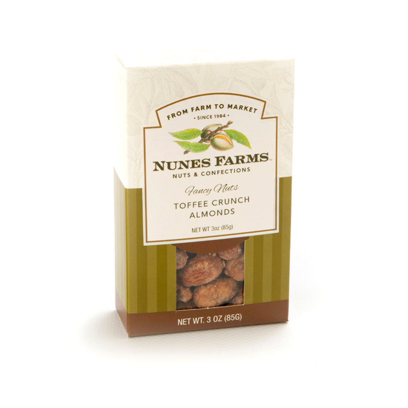 Nunes Farms - Toffee Crunch Almonds in 3oz Box