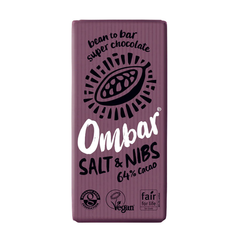 Ombar - Salt &amp; Nibs Chocolate Bar