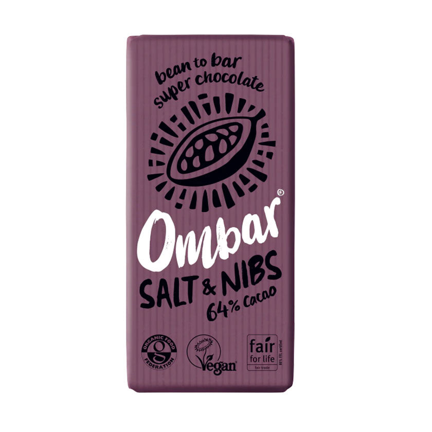 Ombar - Salt & Nibs Chocolate Bar