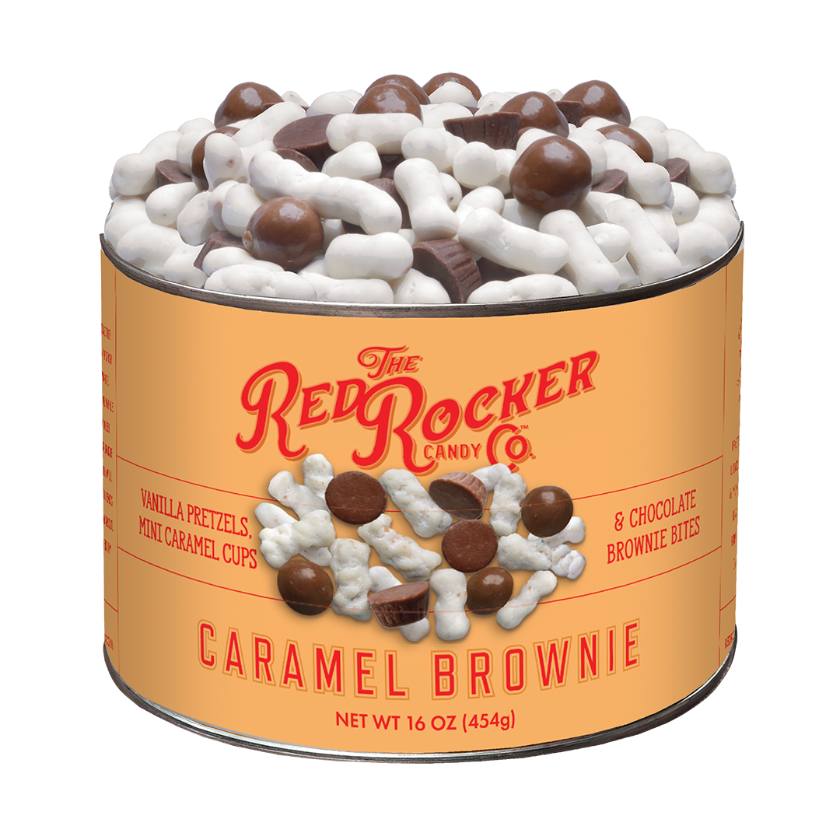 Red Rocker Candy - Signature Sweet Snack Mixes - Caramel Brownie 16oz