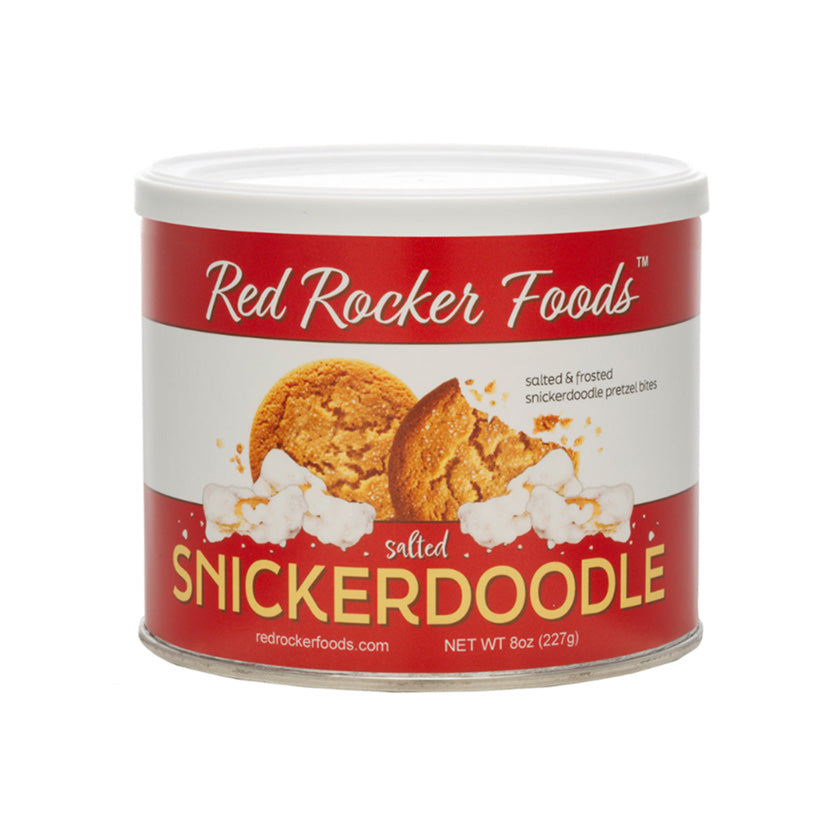 Red Rocker Candy - Salted & Frosted Pretzel Bites - Salted Snickerdoodle