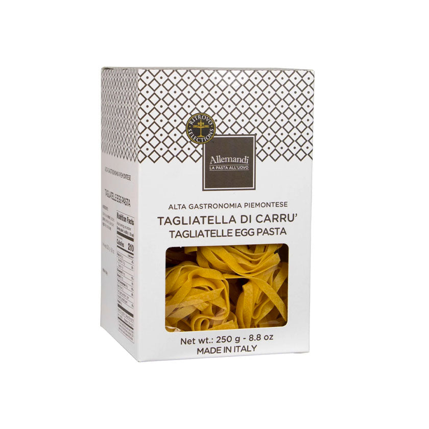 Ritrovo Selections - Allemandi Tagliatelle Nests - Egg pasta with cage-free eggs, boxed