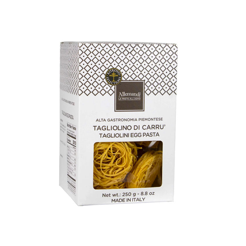 Ritrovo Selections - Allemandi Tagliolini di Carru - Egg pasta with cage-free eggs, boxed