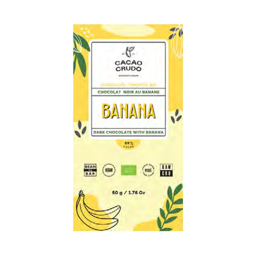 Ritrovo Selections - Caca Crudo Dark Chocolate Cacao Bar with Banana