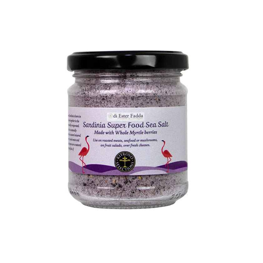 Ritrovo Selections - Fine Sardinian Sea Salt with Whole Myrtle Berries