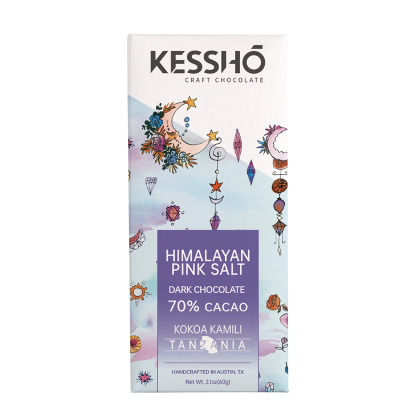 Ritrovo Selections - KESSHO Himalaya Pink Salt 70% Dark Chocolate