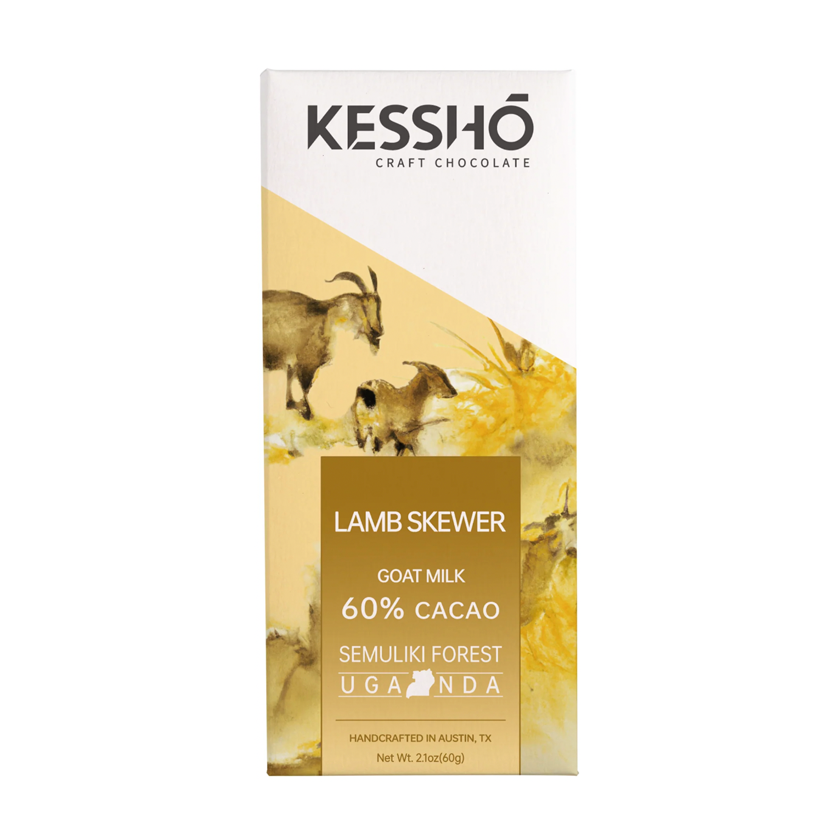 KESSHÕ - Lamb Skewer 60% Goat Milk Chocolate