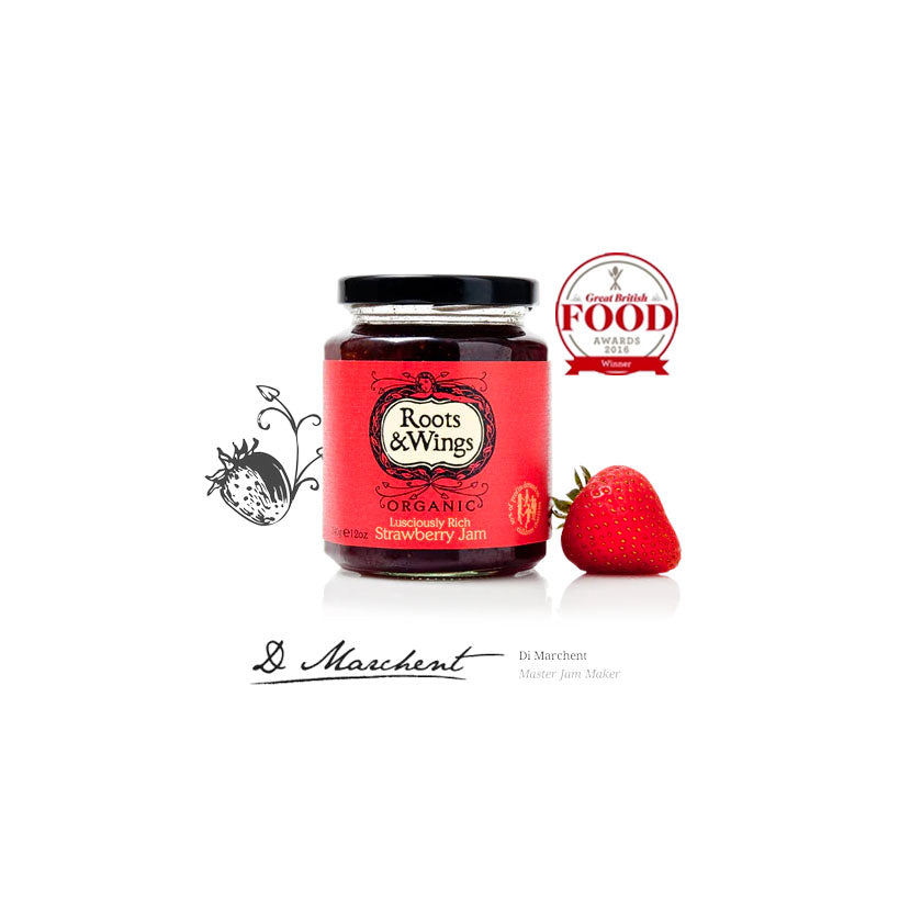 Roots &amp; Wings Organic - Lusciously Rich Strawberry Jam
