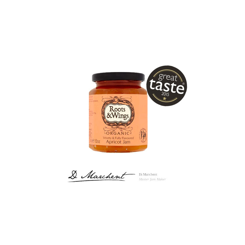 Roots &amp; Wings Organic - Velvety &amp; Fully Flavoured Apricot Jam