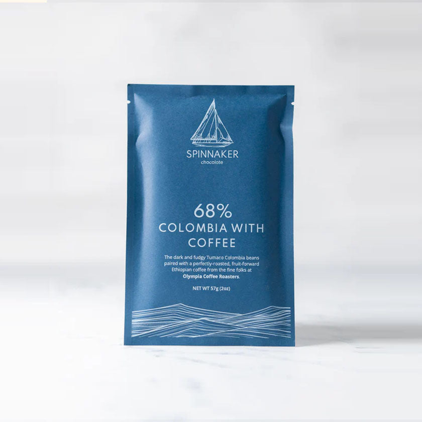 Spinnaker - Inclusion Bars - 68% Colombia with Coffee