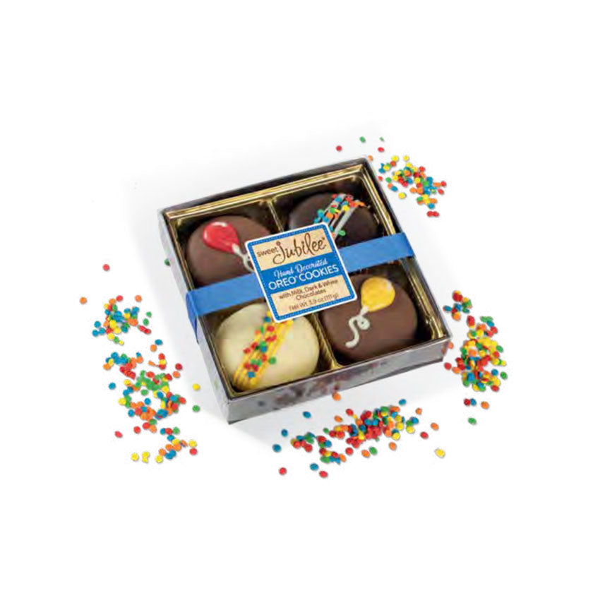 Sweet Jubilee - Celebration Chocolate-Covered Oreo® Box (4-pack)