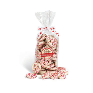 Sweet Jubilee - Valentine White Chocolate-Covered Mini Pretzels 8oz