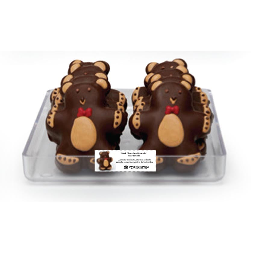 Sweet Shop USA - Dark Chocolate Brownie Bear Truffle - 3.8 oz