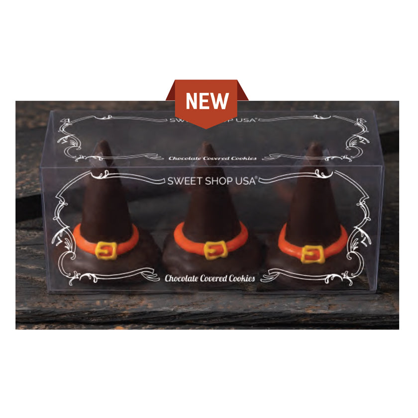 Sweet Shop USA - Halloween - Chocolate Witches Hat Acetate 3pc 3.75oz