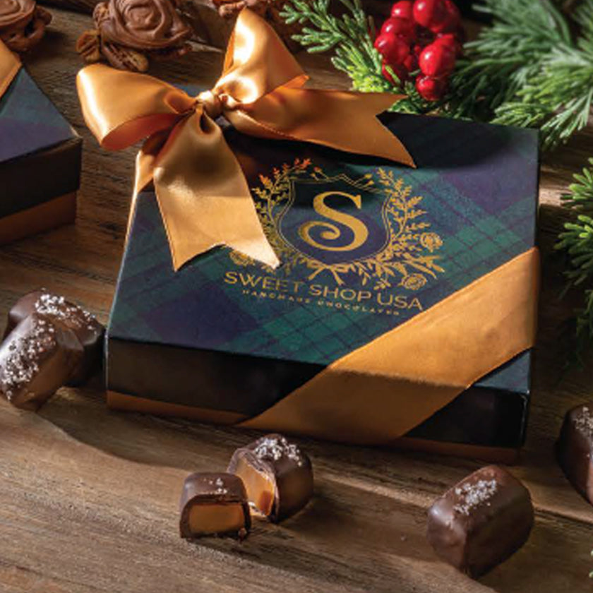 Sweet Shop USA - Holiday - 8pc Dk SS Caramel Highland Manor Collection - 4oz
