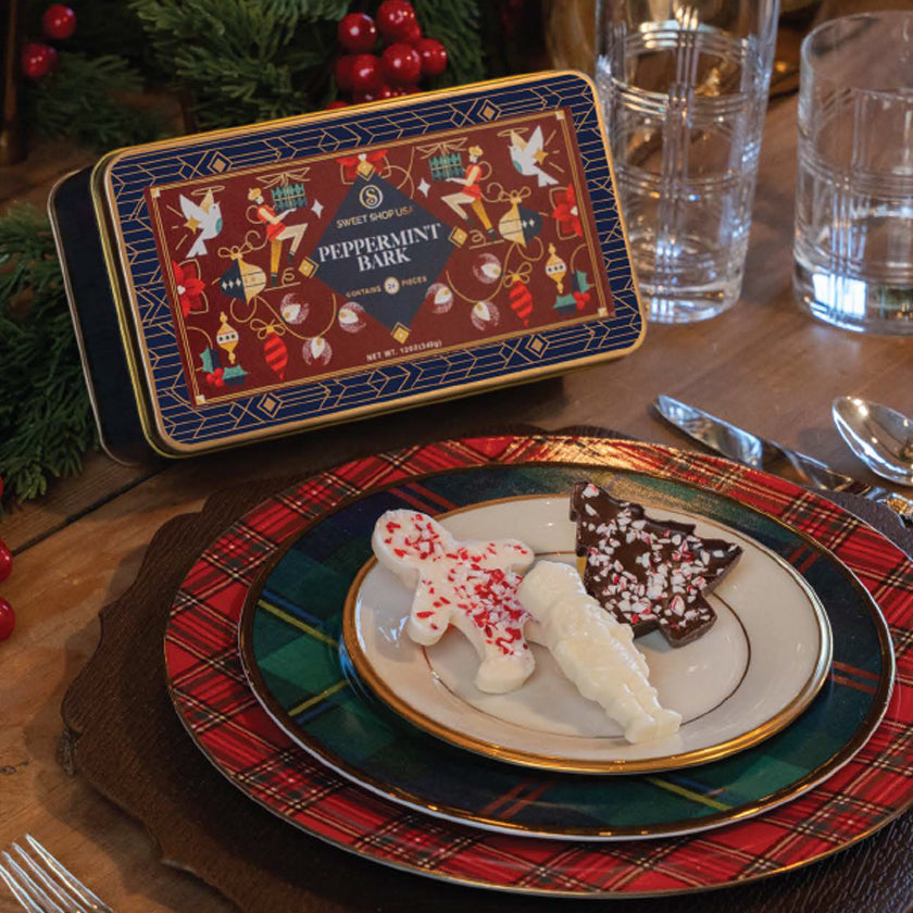 Sweet Shop USA - Holiday - Peppermint Bark (Solider, Gingerbread Man & Christmas Tree) - 6oz