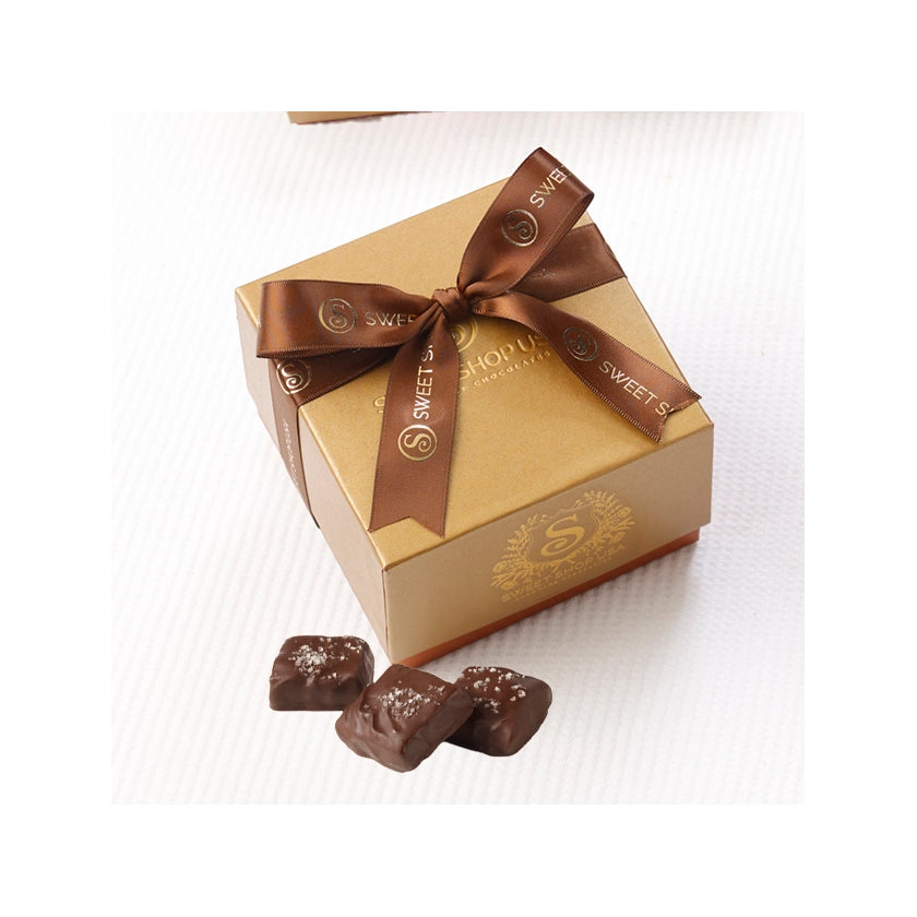 Sweet Shop USA - Signature Chocolate Collection - 8oz Dark Chocolate Sea Salt Almond Toffee