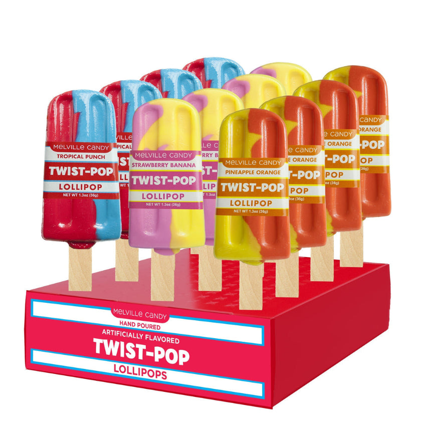 Melville - Lollipops - Twist-Pop - Assorted - Display