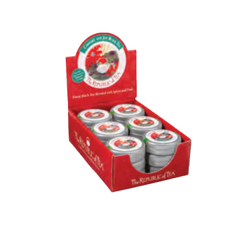 The Republic of Tea - Comfort & Joy Traveler's Tin Counter Display
