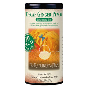 The Republic of Tea - DECAF Ginger Peach Black
