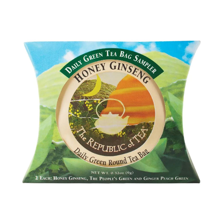 The Republic of Tea - Daily Green Tea® Overwrap Sampler Pillow