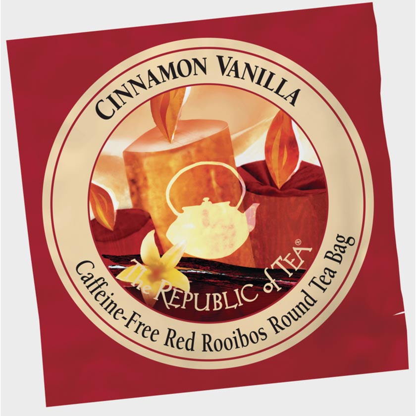 The Republic of Tea - Dream by the Fire Cinnamon Vanilla Red Overwraps (50 Bags)