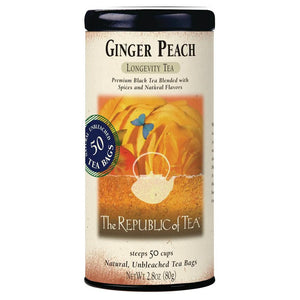 The Republic of Tea - Ginger Peach Black (Single)
