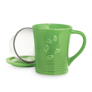 The Republic of Tea - Dancing Leaves Mug - Green