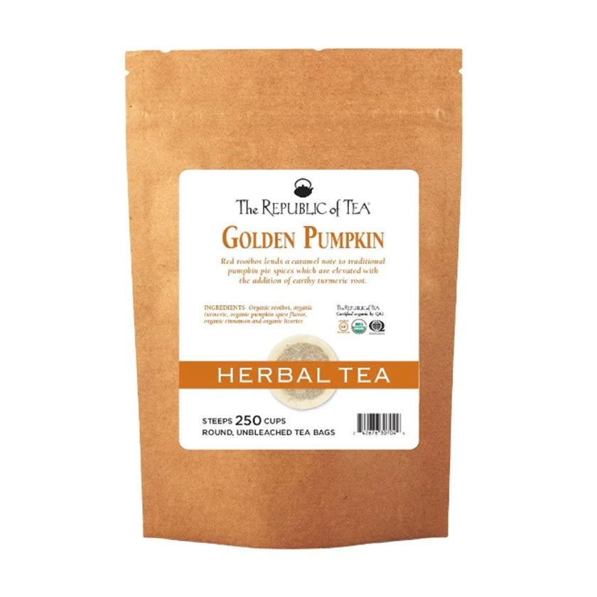 The Republic of Tea - Organic Golden Pumpkin Herbal Bulk Bag (250 ct)
