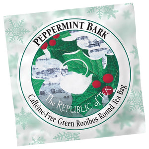The Republic of Tea - Organic Peppermint Bark Herbal Overwraps (50 Bags)