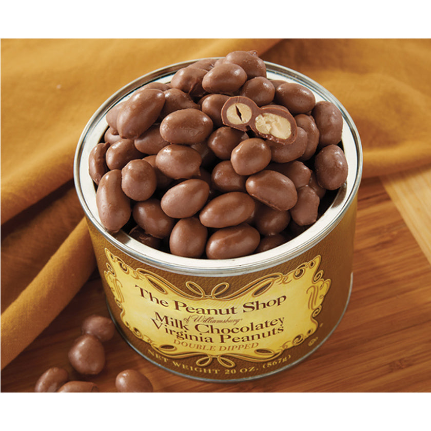 The Peanut Shop - Chocolate Specialities - CHOCOLATEY PEANUT BUTTER VIRGINIA PEANUT, 9oz