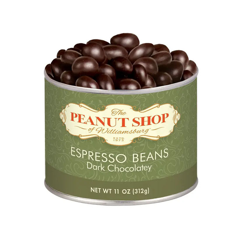 The Peanut Shop - Chocolate Specialities - DARK CHOCOLATEY ESPRESSO BEANS, 11oz