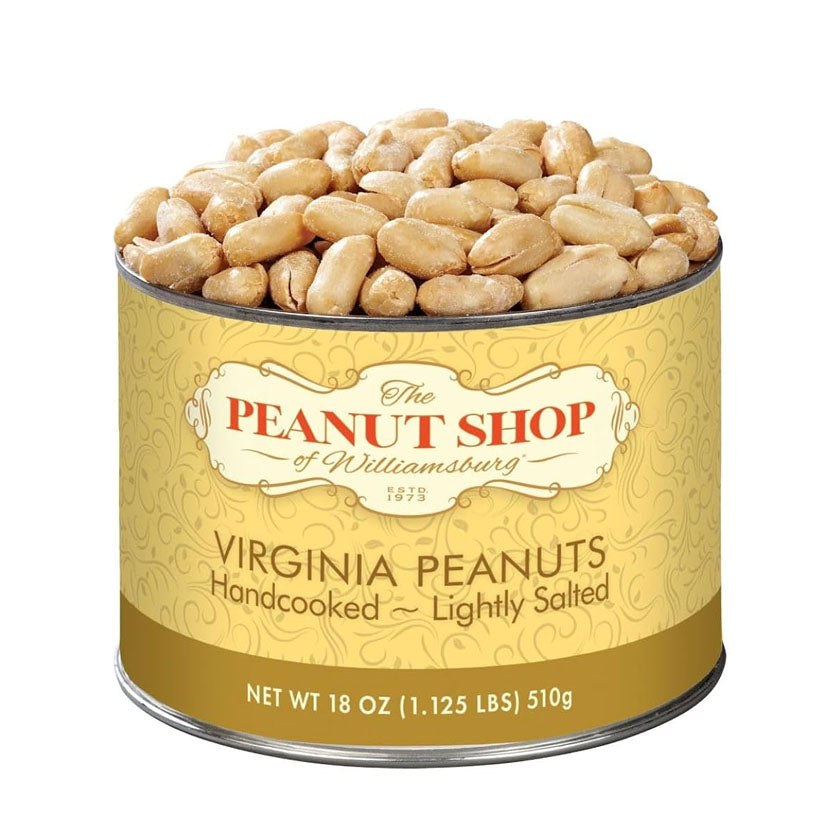 The Peanut Shop - Handcooked Virginia Peanuts - LIGHTLY SALTED, 18oz