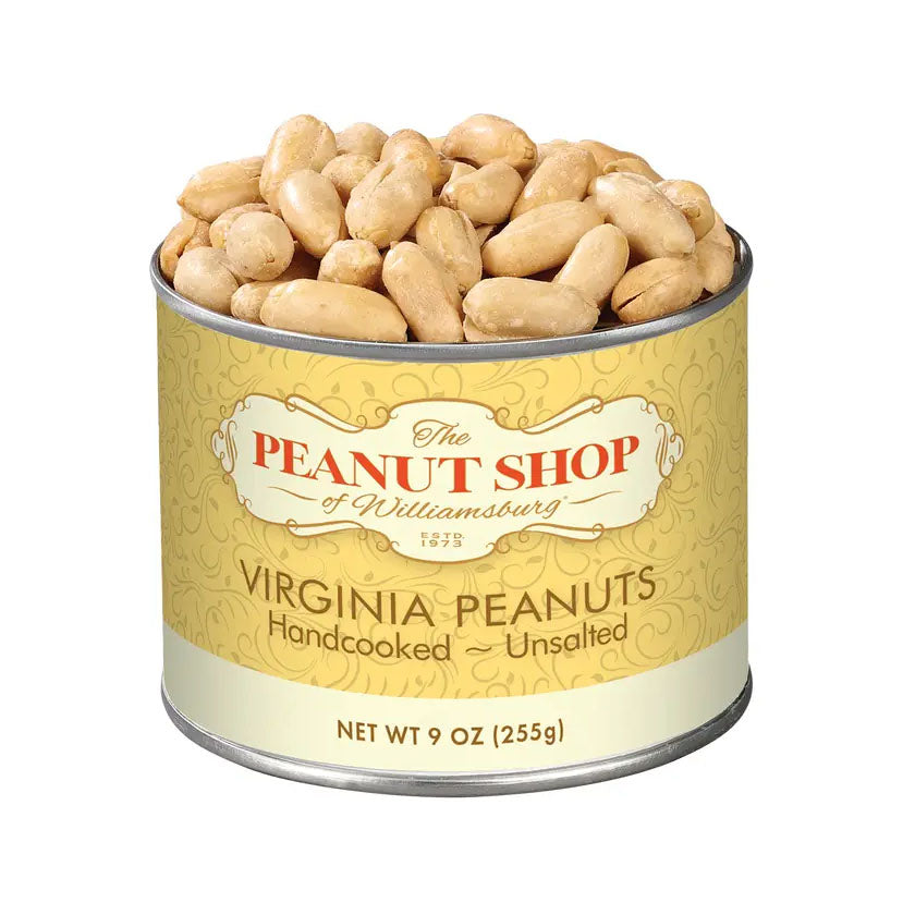 The Peanut Shop - Handcooked Virginia Peanuts - SALT FREE, 9oz