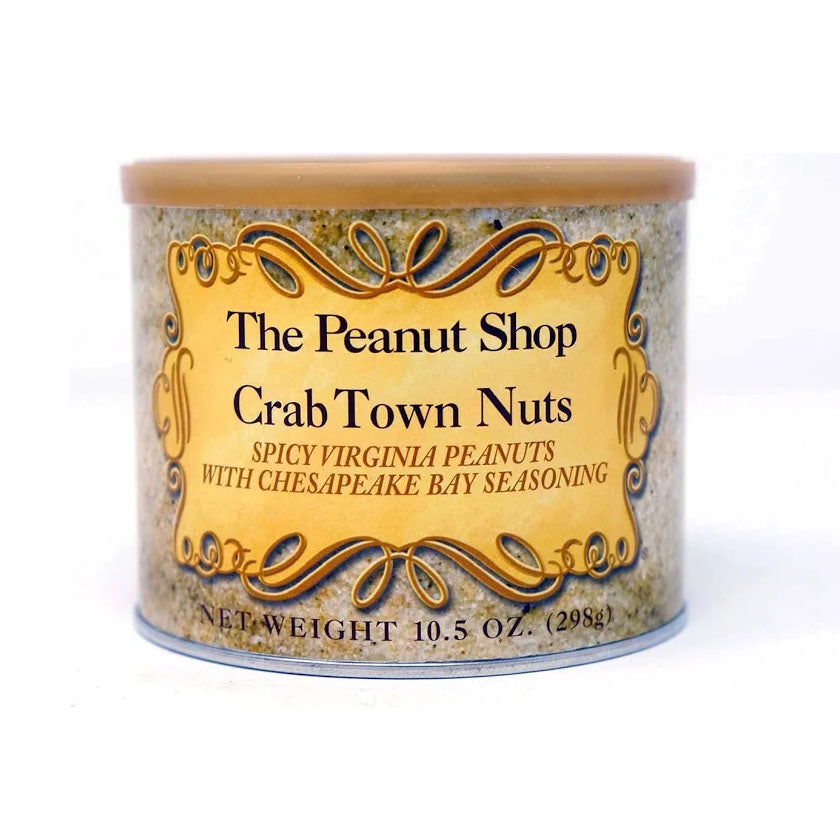 The Peanut Shop - Seasoned Virginia Peanuts - CRAB TOWN, 9oz