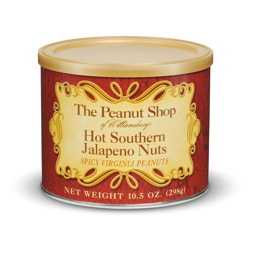 The Peanut Shop - Seasoned Virginia Peanuts - HOT SOUTHERN JALAPENO, 9oz