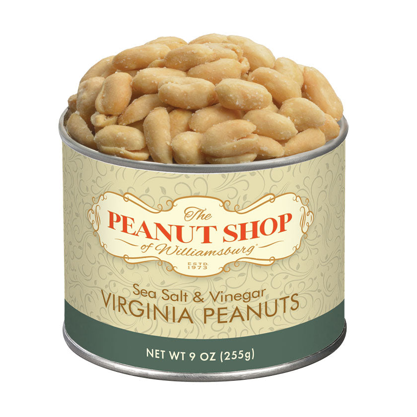 The Peanut Shop - Seasoned Virginia Peanuts - SALT &amp; VINEGAR, 9oz