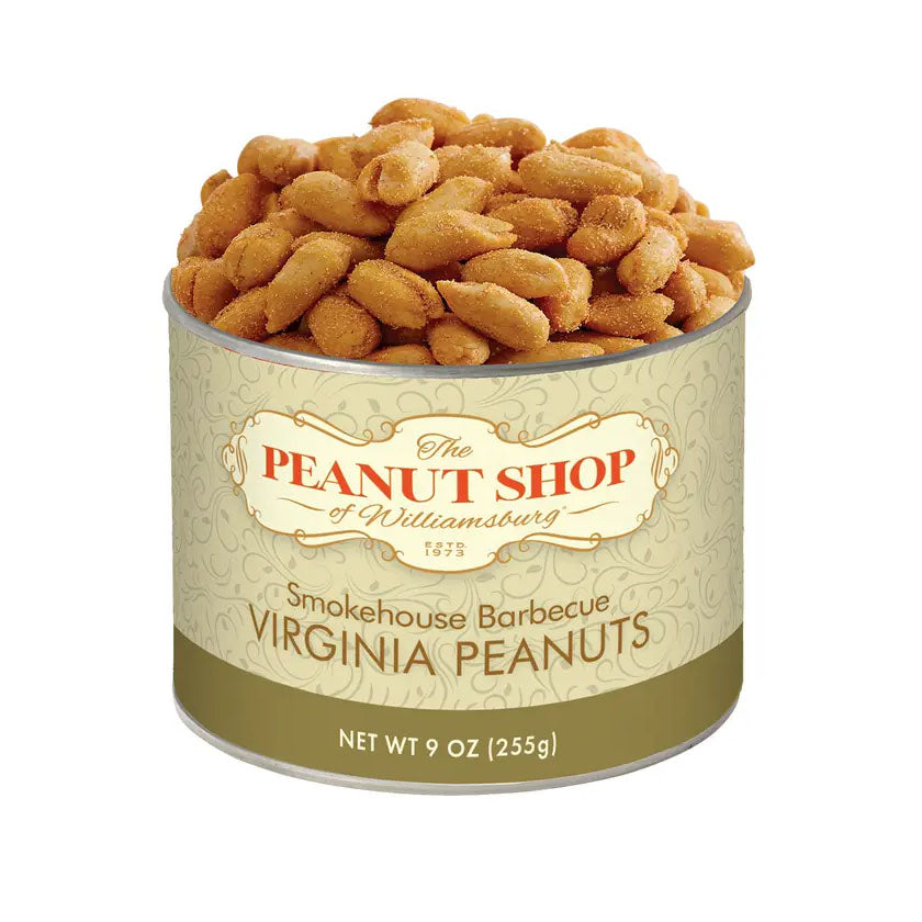 The Peanut Shop - Seasoned Virginia Peanuts - SMOKEHOUSE BARBECUE, 9oz