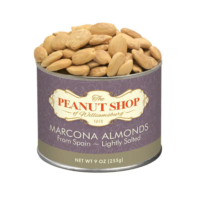 The Peanut Shop - Speciality Nuts - MARCONA ALMONDS, 9oz
